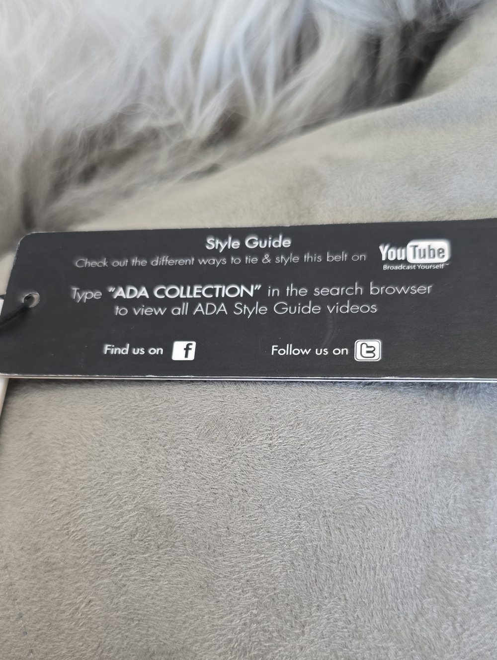 ADA Collection Classic Leather Wrap Belt | Silver Neutral | NWT - Picture 8 of 14